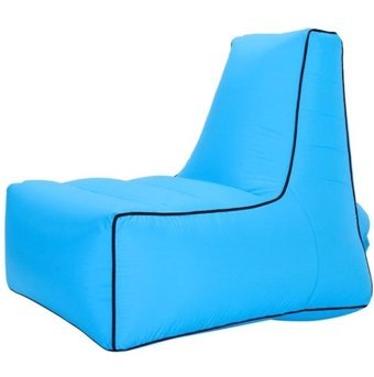 Cbtxglobal Bp1082 Katlanır Kamp 85x80x75 cm Tek Kişilik Şişme Yatak Mavi