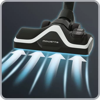 Rowenta RO6373EA Silence Force Compact 4A+ 550 W Yatay Toz Torbalı Süpürge Kırmızı