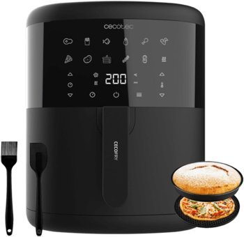 Cecotec CecoFry 6000 Airfryer 6 lt Tek Hazneli Led Ekranlı Sıcak Hava Fritözü Siyah