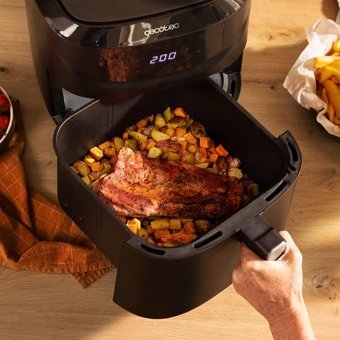 Cecotec CecoFry 7600 Airfryer 7.6 lt Tek Hazneli Led Ekranlı Sıcak Hava Fritözü Siyah