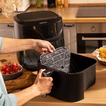Cecotec CecoFry 7600 Airfryer 7.6 lt Tek Hazneli Led Ekranlı Sıcak Hava Fritözü Siyah