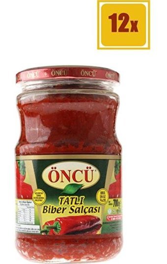 Öncü Tatlı Biber Salçası 12x700 gr