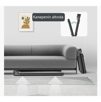Lydsto T1 120 kg Kapasiteli Motorlu Katlanabilir Koşu ve Yürüyüş Bandı Gri - Siyah