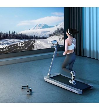 Robx E7 130 kg Kapasiteli Motorlu Katlanabilir Koşu Bandı Gri