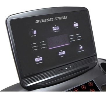 Diesel Fitness Force 5AC 11 Programlı 180 kg Kapasiteli Motorlu Koşu Bandı Gri - Siyah