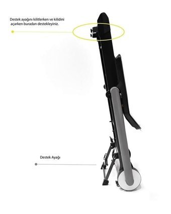Rebuwo Rz-20 120 kg Kapasiteli Motorlu Katlanabilir Koşu Bandı Siyah