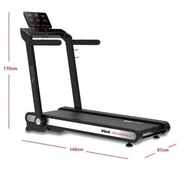 Voit Orthopedics N 14 Programlı 120 kg Kapasiteli Motorlu Koşu Bandı Siyah