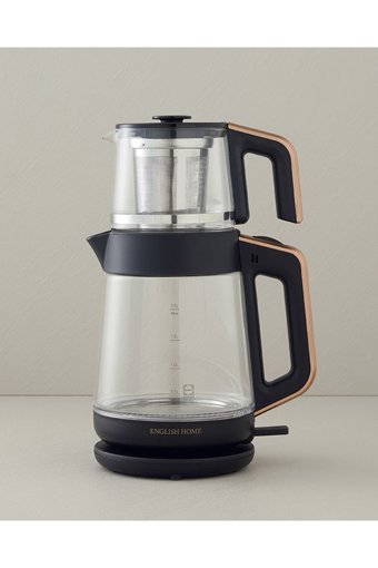 English Home CMK 6001 Çelik Demlikli 1650 W Işıklı Çelik Gövdeli Rose Retro Çay Makinesi