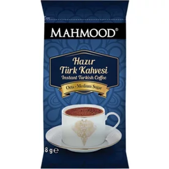 Mahmood Coffee Sade Orta Kavrulmuş Türk Kahvesi 12x8 gr