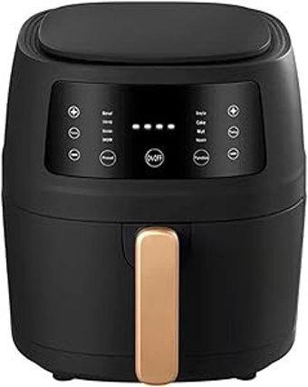 Nqyzzfd Airfryer 6 lt Izgara Yapan Led Ekranlı Yağsız Sıcak Hava Fritözü Yeşil