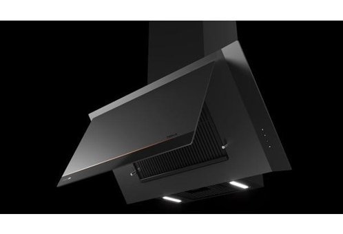 Teka DVI 88-G1 EOS BM 270 W 800 m3/h 80 cm Paslanmaz Çelik Karbon Filtreli Bacalı Duvar Tipi Damlumbaz Siyah