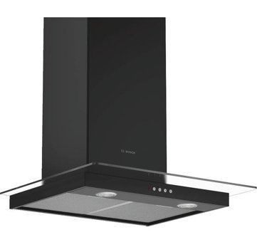 Bosch DWG66CD60T 250 W 700 m3/h 598 mm Cam Bacalı Duvar Tipi Damlumbaz Siyah