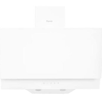 Ferre D017 100 W 650 m3/h 60 cm Cam Karbon Filtreli Bacalı Duvar Tipi Damlumbaz Beyaz