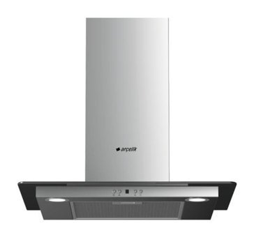 Arçelik P 24 YEI 713 m3/h 59.8 cm Cam Karbon Filtreli Bacasız Duvar Tipi Damlumbaz İnox