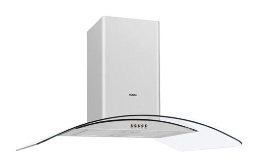 Vestel AD-9011 X 590 m3/h 90 cm Paslanmaz Çelik Karbon Filtreli Bacalı Tavan Tipi Damlumbaz Gri