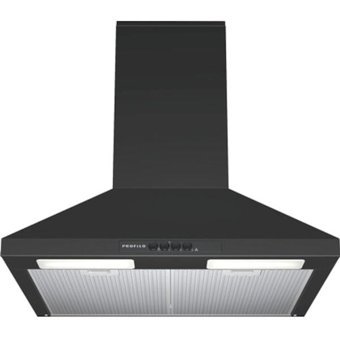 Profilo DVP6C460 125 W 390 m3/h 60 cm Paslanmaz Çelik Bacalı Duvar Tipi Damlumbaz Siyah