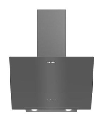 Grundig GDSP 2451 ZG Zara Y Tipi 555 m3/h 60 cm Cam Karbon Filtreli Bacasız Duvar Tipi Damlumbaz Gri