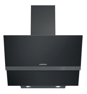 Siemens LC65KAJ30T 210 W 638 m3/h 60 cm Cam Bacalı Duvar Tipi Damlumbaz Siyah