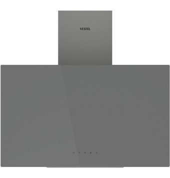 Vestel AD-63340 G 420 m3/h 60 cm Cam Karbon Filtreli Bacalı Duvar Tipi Damlumbaz Gri