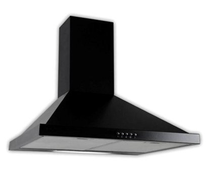 Eminçelik 14202 850 m3/h 60 cm Metal Karbon Filtreli Bacalı Duvar Tipi Damlumbaz Siyah