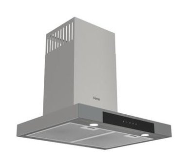 Ferre D102 450 m3/h 60 cm Cam Karbon Filtreli Bacasız Duvar Tipi Damlumbaz Gri