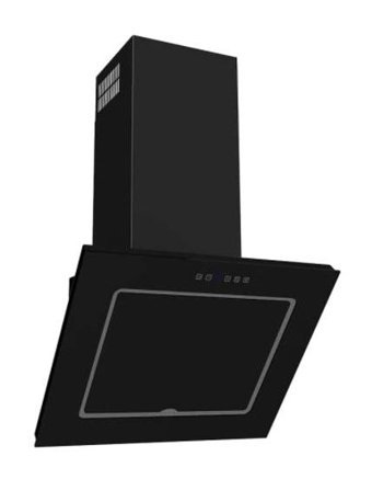 Termikel Cosmos BB60 250 W 850 m3/h 59.8 cm Cam Karbon Filtreli Bacalı Duvar Tipi Damlumbaz Siyah
