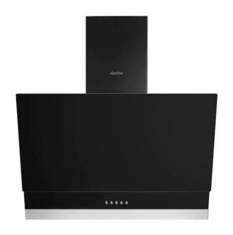 Simfer 9603 500 m3/h 60 cm Cam Bacalı Duvar Tipi Damlumbaz Siyah