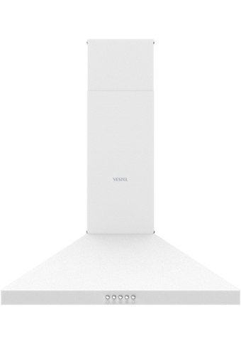 Vestel AD-60030 B 297 m3/h 60 cm Paslanmaz Çelik Karbon Filtreli Bacalı Duvar Tipi Damlumbaz Beyaz