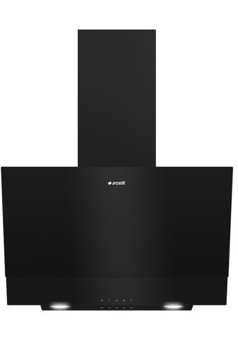 Arçelik Ade 605 S 400 m3/h 59.5 cm Cam Karbon Filtreli Bacasız Duvar Tipi Damlumbaz Siyah
