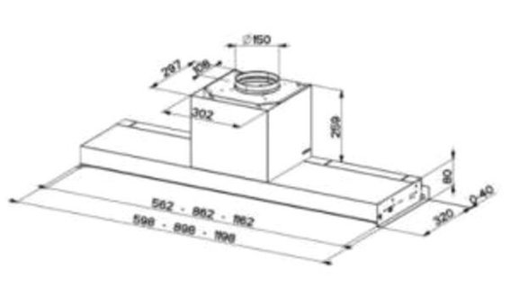 Franke IN-NOVA PREMIUM 670 m3/h 90 cm Cam Bacasız Damlumbaz İnox