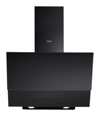 Vestel AD-6331 S 547 m3/h 60 cm Cam Karbon Filtreli Bacalı Duvar Tipi Damlumbaz Siyah
