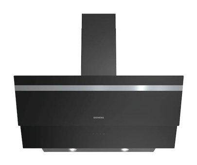 Siemens LC95KA670T 210 W 600 m3/h 90 cm Cam Bacalı Duvar Tipi Damlumbaz Siyah