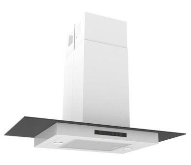 Termikel Cousine WW90 115 W 520 m3/h 89.8 cm Cam Karbon Filtreli Bacalı Tavan Tipi Damlumbaz Beyaz