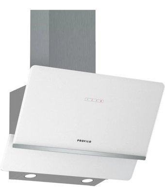Profilo DVK6J621 210 W 638 m3/h 60 cm Paslanmaz Çelik Bacalı Duvar Tipi Damlumbaz Beyaz