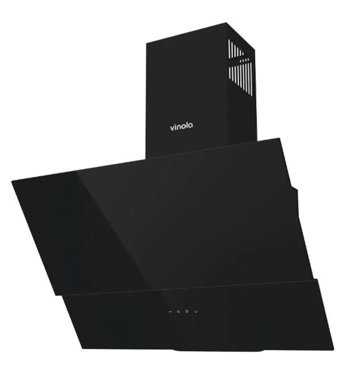 Vinola CWB104.601 600 m3/h 60 cm Cam Karbon Filtreli Bacalı Duvar Tipi Damlumbaz Siyah