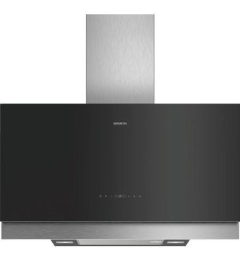 Siemens iQ500 LC97FQP60 140 W 730 m3/h 90 cm Cam Bacalı Duvar Tipi Damlumbaz Siyah