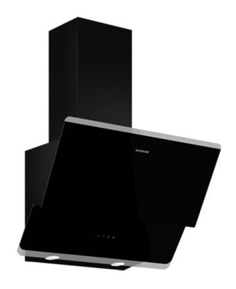 Silverline 3490 Oslo 131 W 418 m3/h 89.6 cm Cam Karbon Filtreli Bacalı Duvar Tipi Damlumbaz Siyah