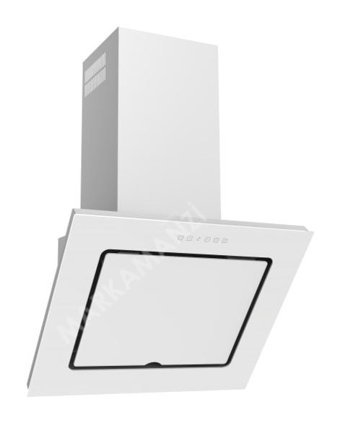Termikel Cosmos WW60 250 W 850 m3/h 59.8 cm Cam Karbon Filtreli Bacalı Duvar Tipi Damlumbaz Beyaz