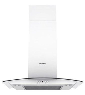 Siemens LC66HA241T 250 W 610 m3/h 60 cm Cam Bacalı Duvar Tipi Damlumbaz Beyaz