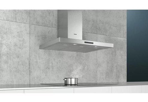Siemens LC97BBM50T 250 W 750 m3/h 90 cm Paslanmaz Çelik Bacalı Duvar Tipi Damlumbaz Gri