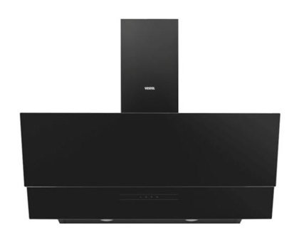 Vestel AD-9331 S 580 m3/h 90 cm Cam Karbon Filtreli Bacalı Duvar Tipi Damlumbaz Siyah