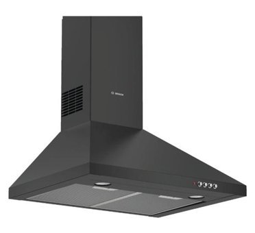 Bosch DWP64CC60T 125 W 380 m3/h 598 mm Cam Bacalı Duvar Tipi Damlumbaz Siyah
