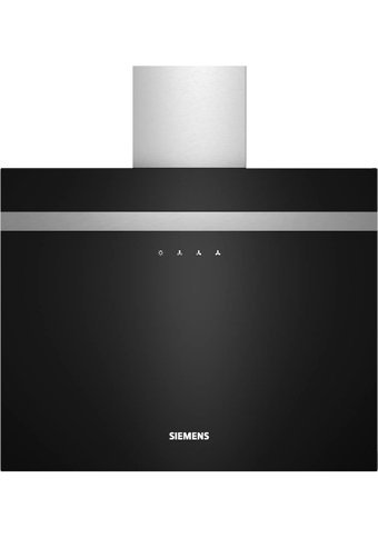 Siemens LC65FCJ60T 165 W 649 m3/h 60 cm Cam Bacalı Duvar Tipi Damlumbaz Siyah