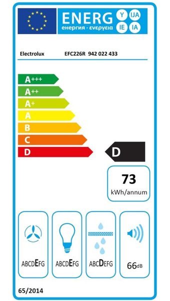 Electrolux EFC226R 420 m3/h 60 cm Metal Duvar Tipi Damlumbaz Siyah