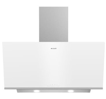 Arçelik ADE 906 B 623 m3/h 90 cm Cam Karbon Filtreli Bacasız Duvar Tipi Damlumbaz Beyaz