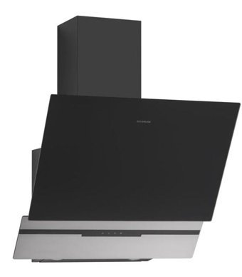 Silverline 3450 Slim-Line Basic 621 m3/h 59.6 cm Cam Karbon Filtreli Bacalı Duvar Tipi Damlumbaz Beyaz