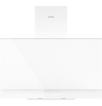 Vestel AD-63330 B 640 m3/h 60 cm Cam Karbon Filtreli Bacalı Duvar Tipi Damlumbaz Beyaz