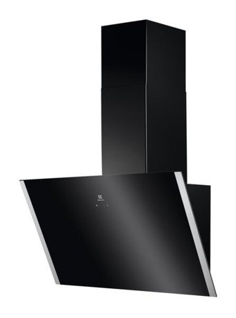 Electrolux EFV90657OK 380 m3/h 898 mm Cam Karbon Filtreli Bacalı Duvar Tipi Damlumbaz Siyah