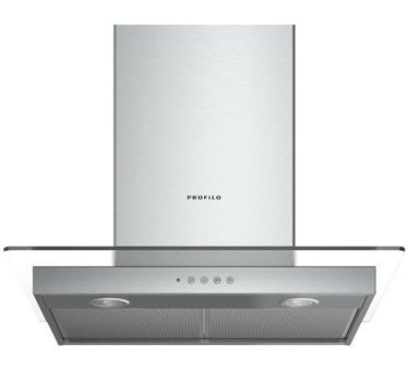 Profilo DVG6D650 250 W 700 m3/h 60 cm Paslanmaz Çelik Bacalı Duvar Tipi Damlumbaz Beyaz