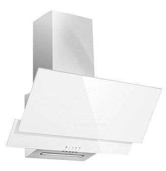White Daisy Mod F17 110 W 450 m3/h 60 cm Cam Karbon Filtreli Bacalı Duvar Tipi Damlumbaz Beyaz